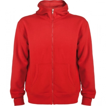 Bluza z kapturem zapinana na zamek czerwony 2XL