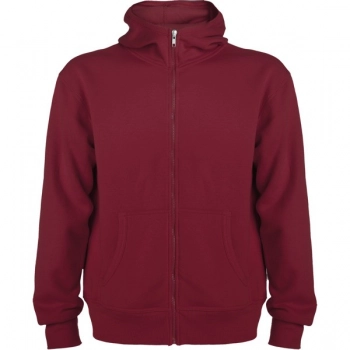 Bluza z kapturem zapinana na zamek bordowy 2XL