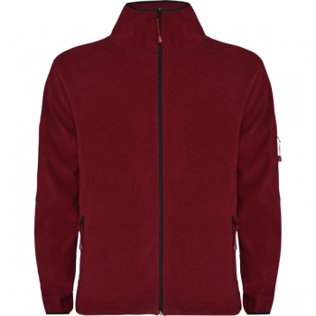 Sportowa bluza polarowa z zamkiem bordowy XL