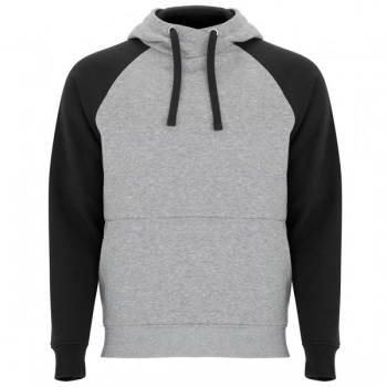 Bluza dwukolorowa unisex szary melanż/czarny 3XL
