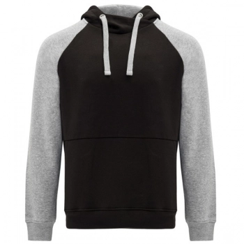 Bluza dwukolorowa unisex czarny/szary melanż 11/12
