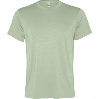 Męska koszulka techniczna z krótkim rękawem zielona mgła roz. 2XL