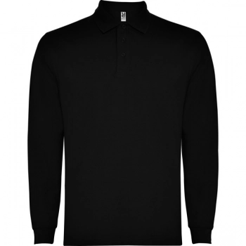 Koszulka polo z długim rękawem czarna roz. 2XL