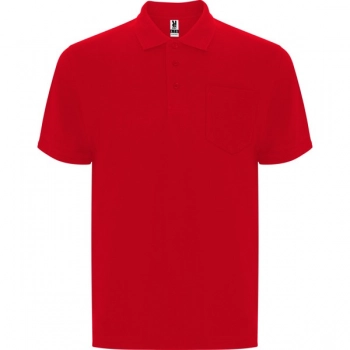 Koszulka polo z krótkim rękawem czerwona roz. 2XL
