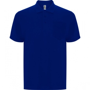 Koszulka polo z krótkim rękawem niebieska roz. 2XL