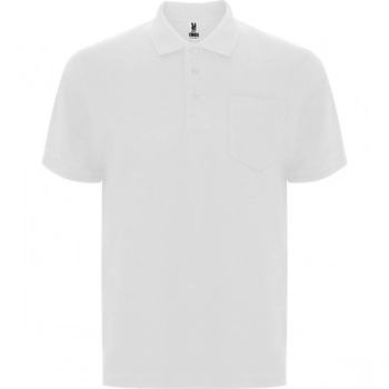 Koszulka polo z krótkim rękawem biała roz. 2XL