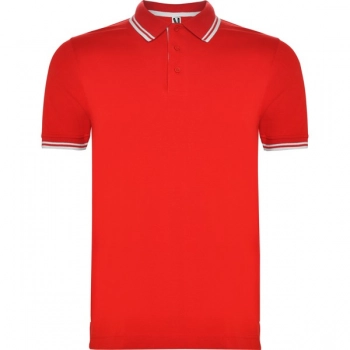 Koszulka polo czerwona/biała roz. 2XL