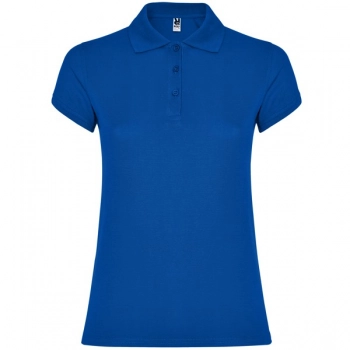 Damska koszulka polo z krótkim rękawem niebieska roz. 2XL