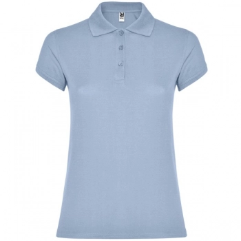 Damska koszulka polo z krótkim rękawem niebieski zen roz. 3XL