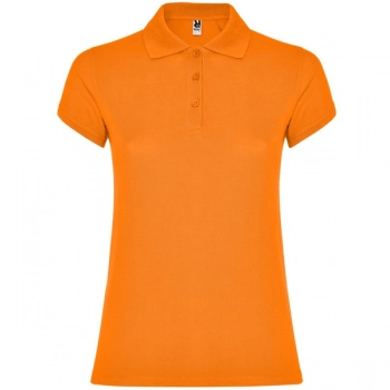Damska koszulka polo z krótkim rękawem pomarańczowa roz. 2XL