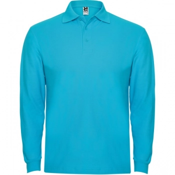 Koszulka polo z długim rękawem turkusowa roz. 3XL