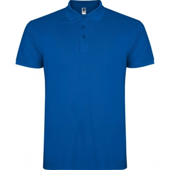 Koszulka polo z krótkim rękawem chabrowy 3XL