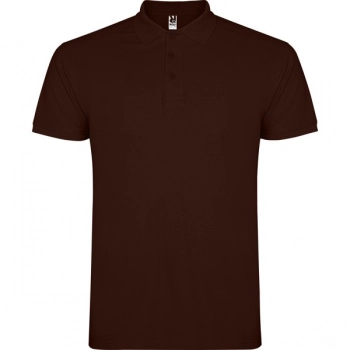 Koszulka polo z krótkim rękawem czekoladowy 2XL