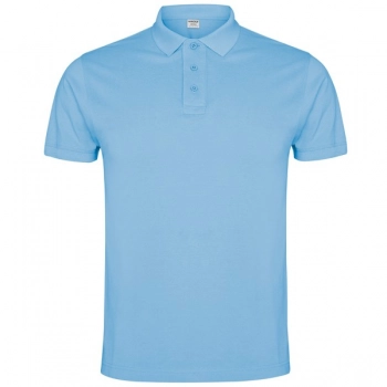 Koszulka polo z krótkim rękawem błękitny 2XL
