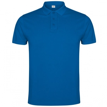 Koszulka polo z krótkim rękawem chabrowy 3XL