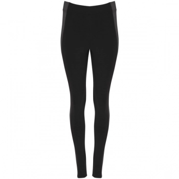 Sportowe legginsy damskie czarne/hebanowe roz. S
