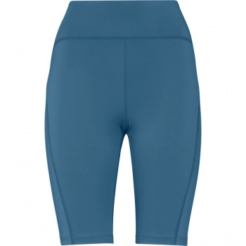 Krótkie elastyczne legginsy niebieskie burzowe roz. 2XL