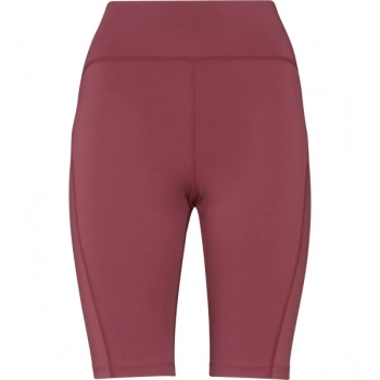 Krótkie elastyczne legginsy czerwień jagodowa roz. 2XL