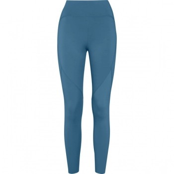 Elastyczne legginsy do kostek niebieskie burzowe roz. XL