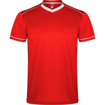Zestaw sportowy składający się z koszulki i spodenek czerwony/granatowy roz. 2XL