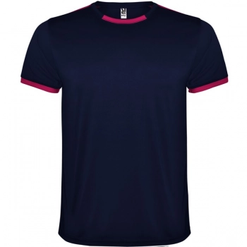 Oddychający, dwuczęściowy zestaw sportowy unisex różowy/granatowy dziecięcy roz. 12