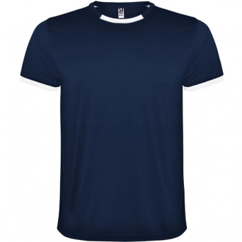 Oddychający, dwuczęściowy zestaw sportowy unisex biał/granatowy dziecięcy roz. 12