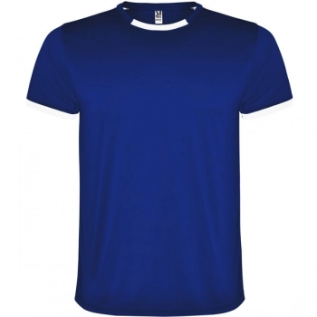 Oddychający, dwuczęściowy zestaw sportowy unisex biały/niebieski dziecięcy roz. 12
