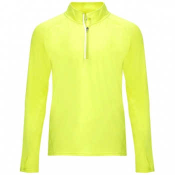 Bluza techniczna z długim reglanowym rękawem dla mężczyzn żółta roz. XL