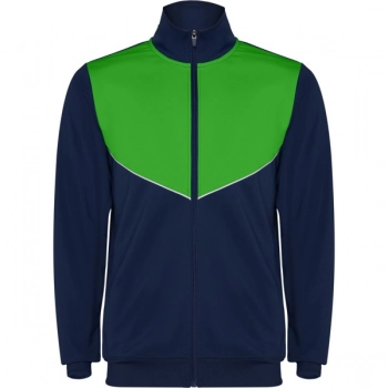 Dres wykonany z lekkiej i elastycznej tkaniny granatowy/zielony roz. 2XL