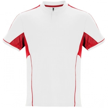 Oddychający 2-częściowy komplet sportowy unisex biały/czerwony roz. M